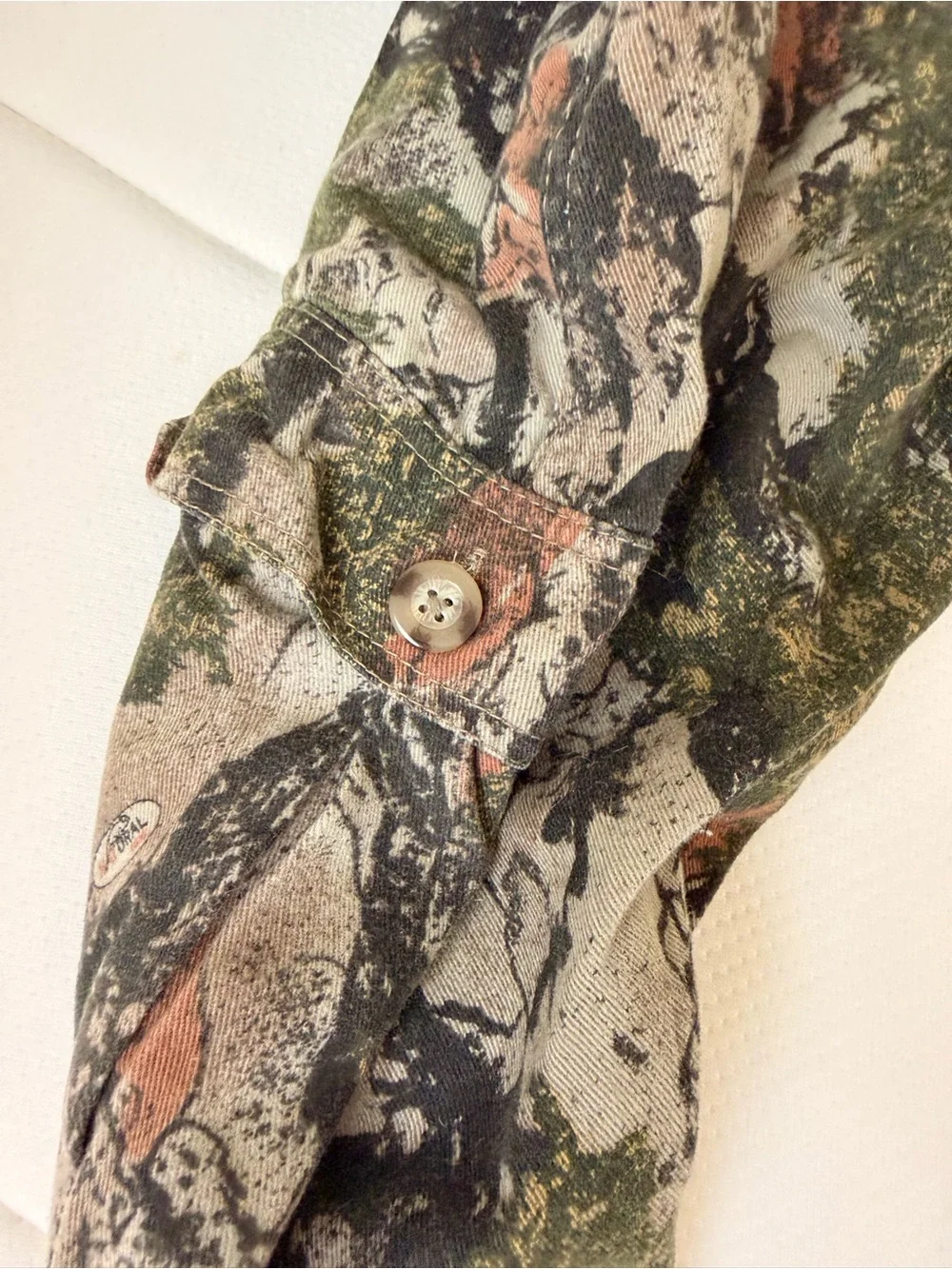 Natural Gear Men's Camouflage Cargo Pants XXL Camo Green/Black/Tan Hunting